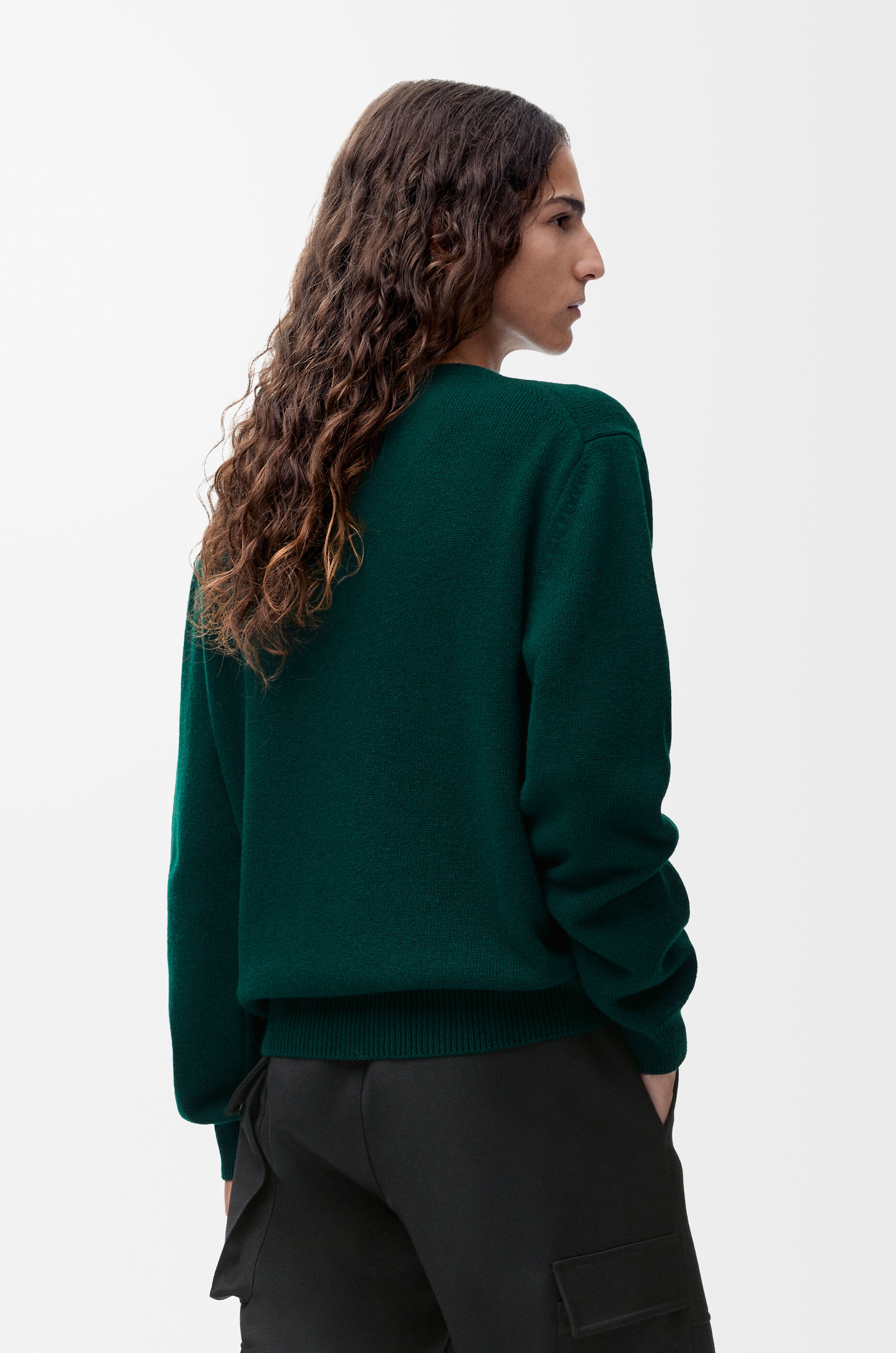 Sweater in wool Green - LOEWE