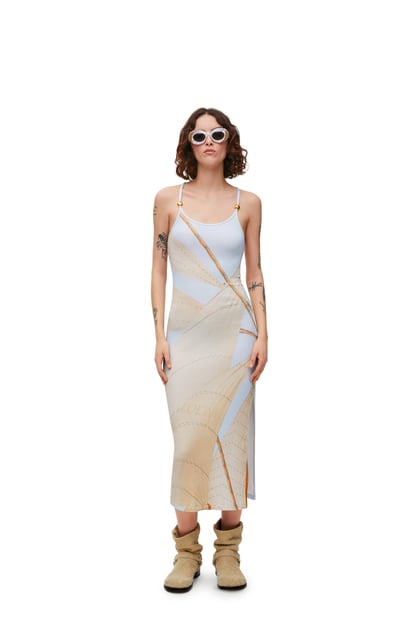 LOEWE Strappy dress in cotton blend Blue/Multicolor plp_rd