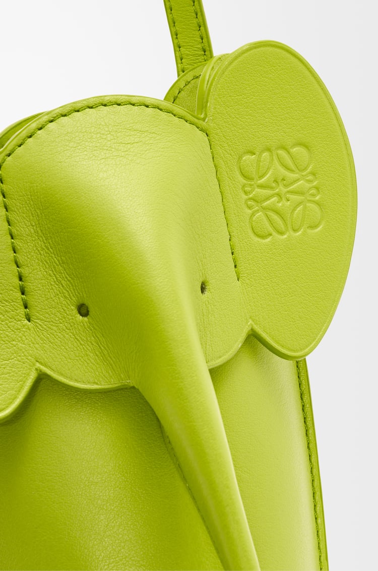 LOEWE Elephant pocket in classic calfskin Meadow Green
