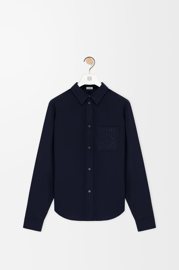 LOEWE Shirt in cotton Dark Navy