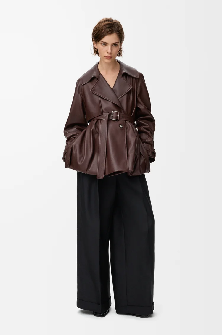 LOEWE Jacket in nappa lambskin Brown