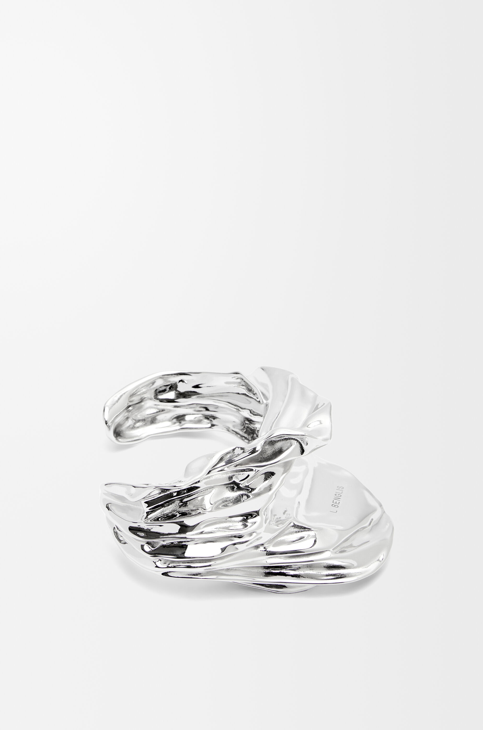 【美品】LOEWE ロエベカフス シルバー プリーツファン カフ（スターリングシルバー） シルバー - LOEWE