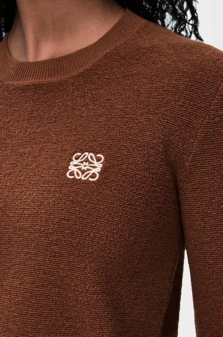 LOEWE Anagram sweater in wool Brown