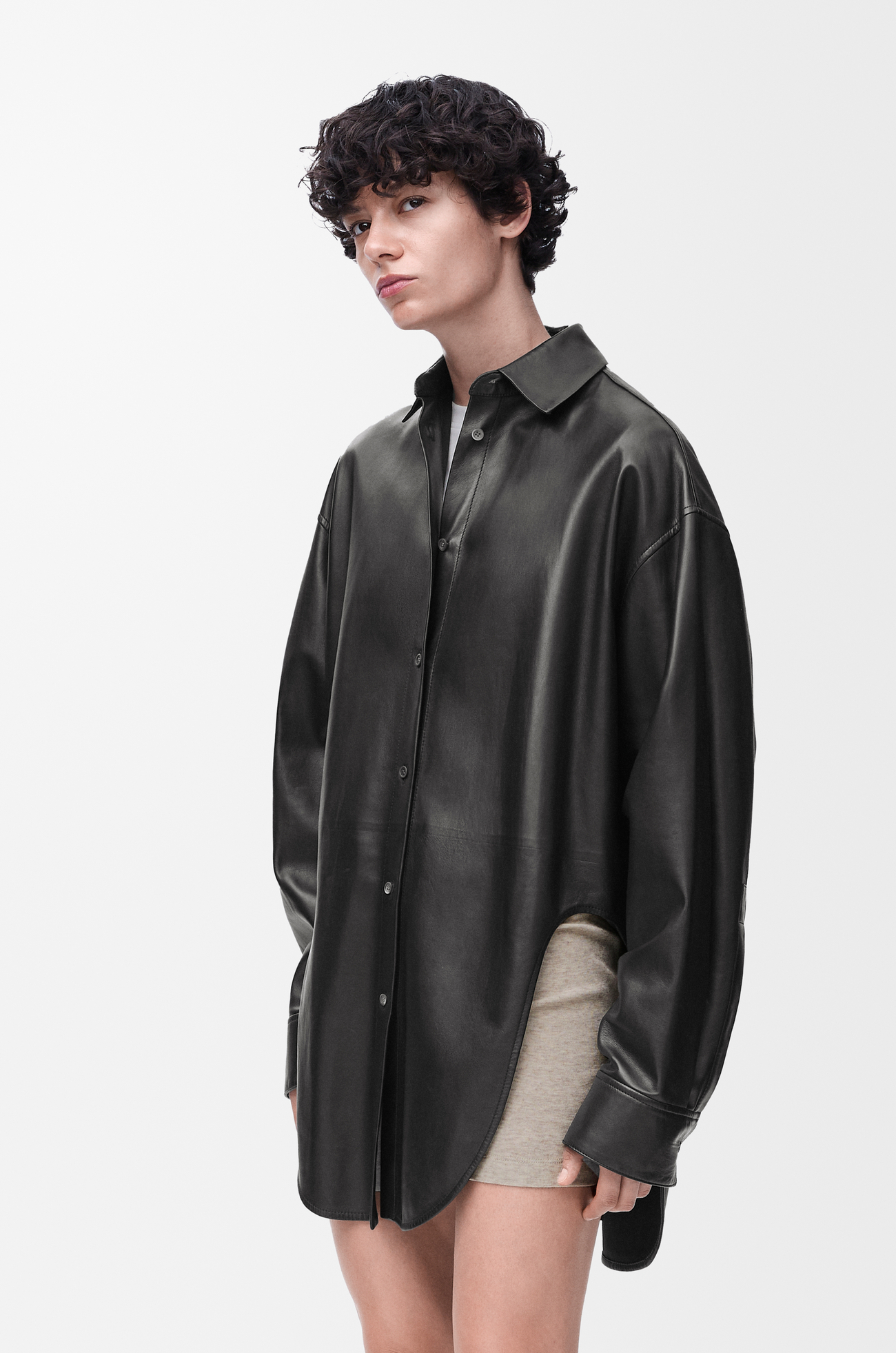LOEWE Shirt in nappa lambskin Black plp_rd