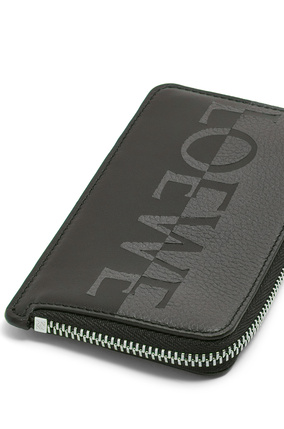 LOEWE Signature coin cardholder in calfskin Anthracite/Black