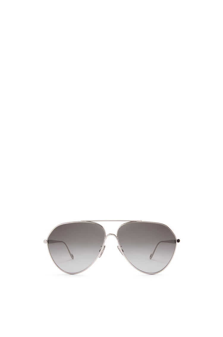 LOEWE Pilot sunglasses in metal Shiny Palladium/Smoke