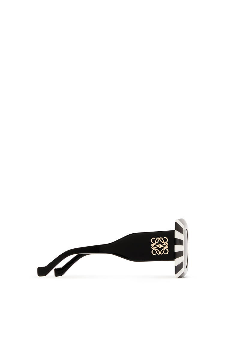 LOEWE Oversized square sunglasses in acetate Black/White pdp_rd