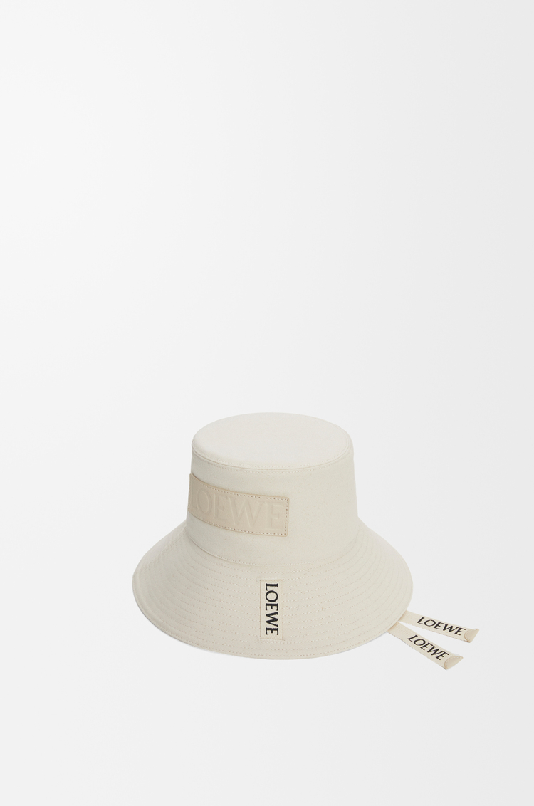 LOEWE Sombrero de pescador en lona Blanco Suave