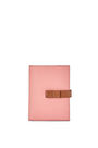 LOEWE Medium vertical wallet in soft grained calfskin Blossom/Tan