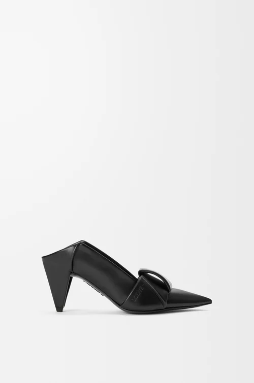 LOEWE Origami flap back pump in lambskin Black