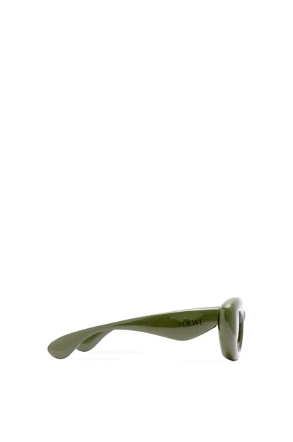 LOEWE Inflated butterfly sunglasses in nylon Dark Green plp_rd