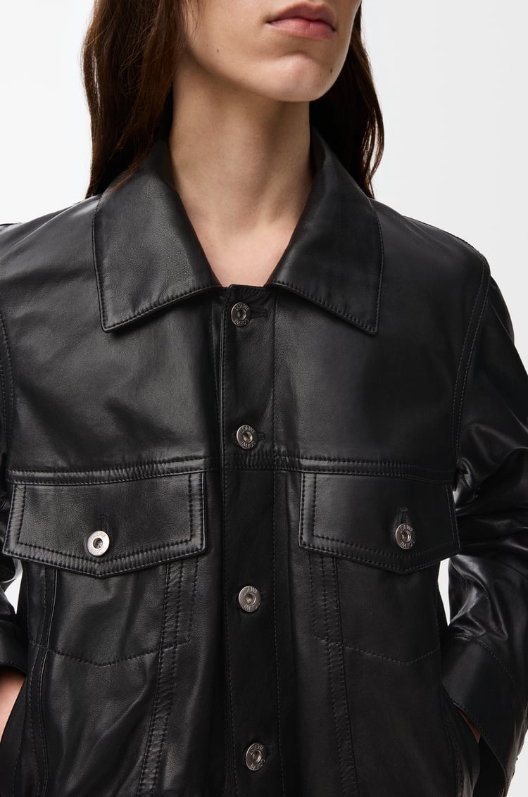 LOEWE 재킷 - 나파 램스킨 블랙