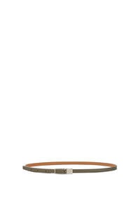 LOEWE Amazona padlock belt in smooth calfskin 灰綠色/鈀色