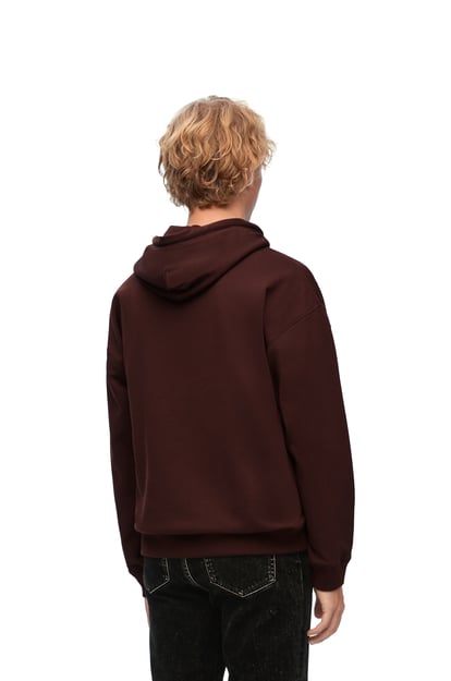 LOEWE Relaxed fit hoodie in cotton Chocolate Brown plp_rd