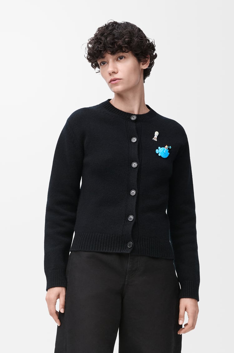 LOEWE Cardigan in wool Black