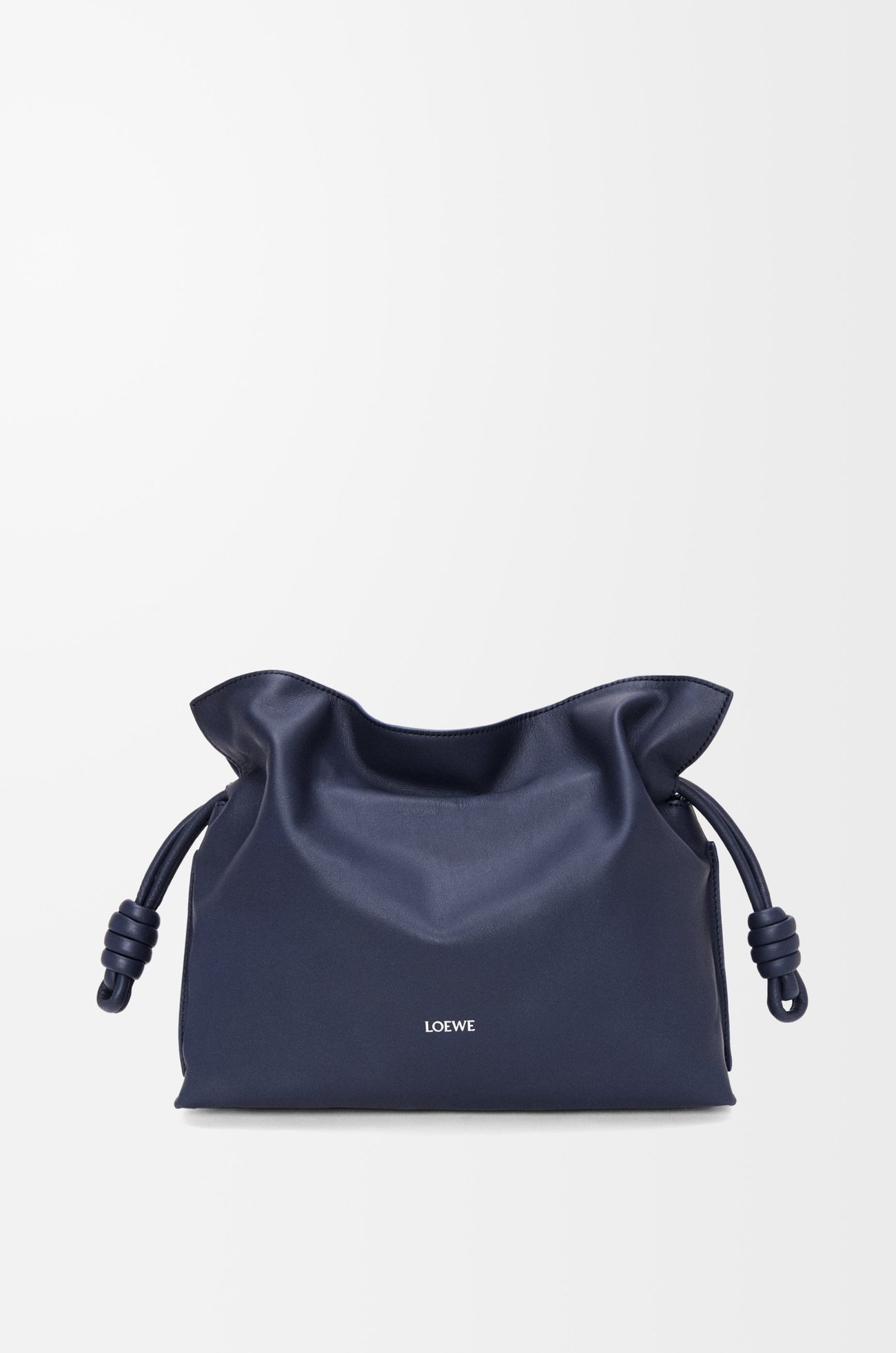 LOEWE Bolso Flamenco Clutch mediano en piel napa de ternera Azul Abismo plp_rd
