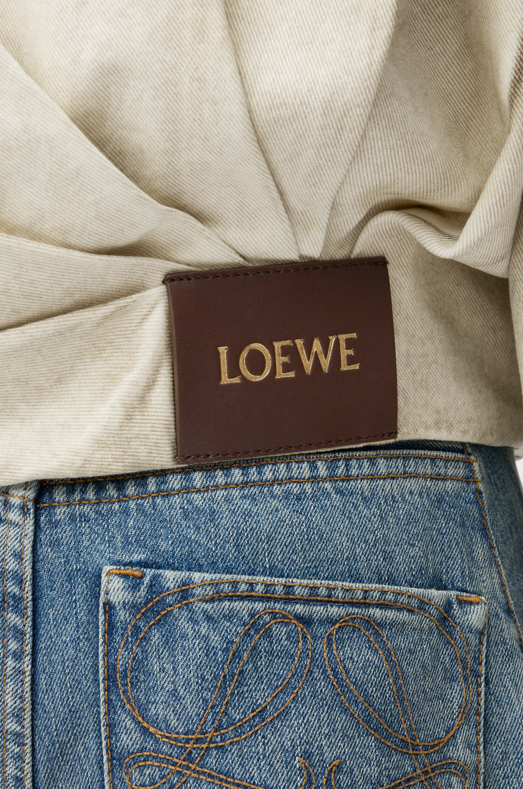 LOEWE Draped jacket in cotton Light Grey