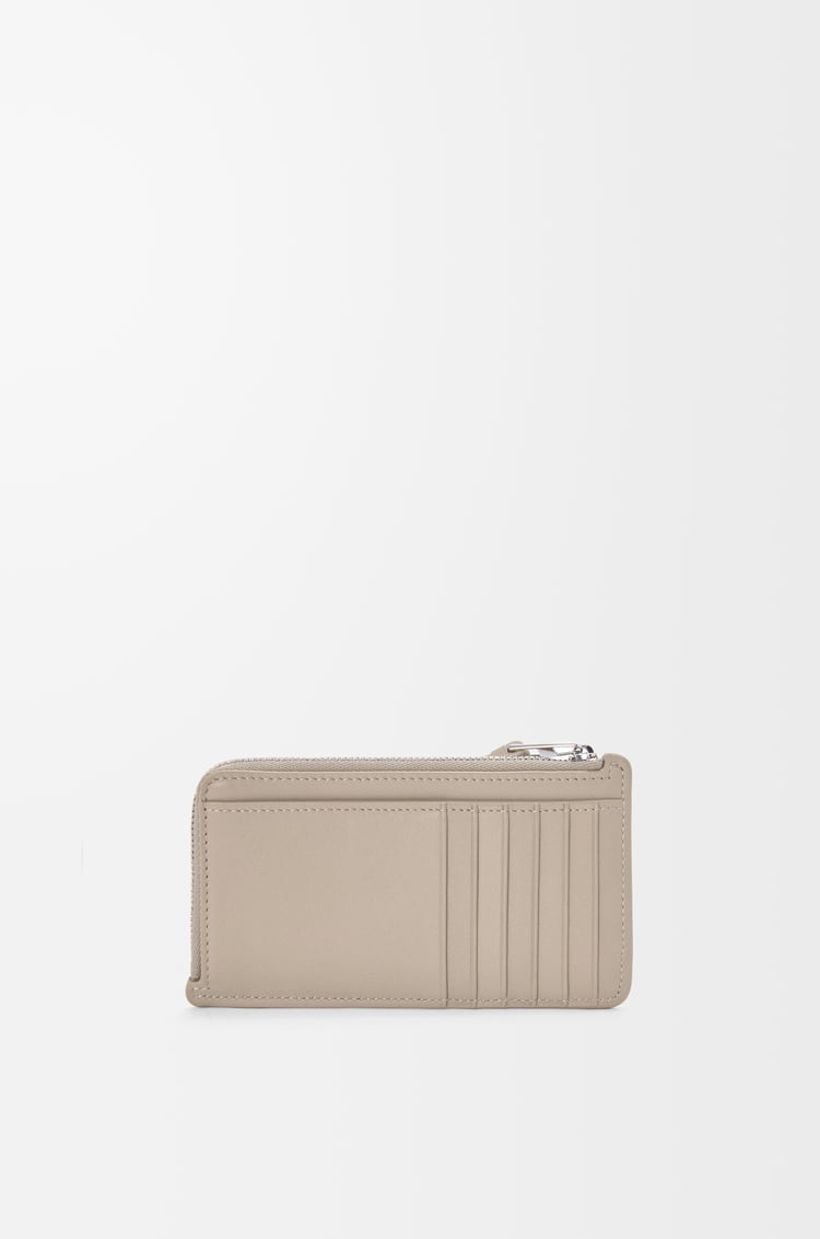 LOEWE 经典牛皮革长款 Puzzle 硬币卡包 麻灰色