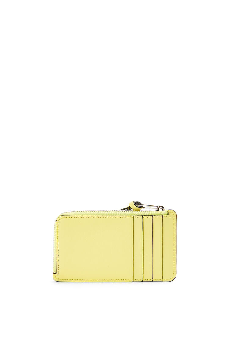 LOEWE Words coin cardholder in classic calfskin Light Yellow