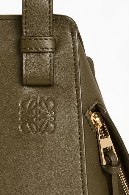 LOEWE Compact Hammock bag in classic calfskin Dark Khaki Green plp_rd