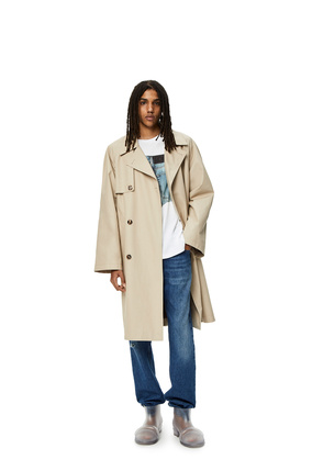 LOEWE Trench coat in cotton Stone Grey plp_rd