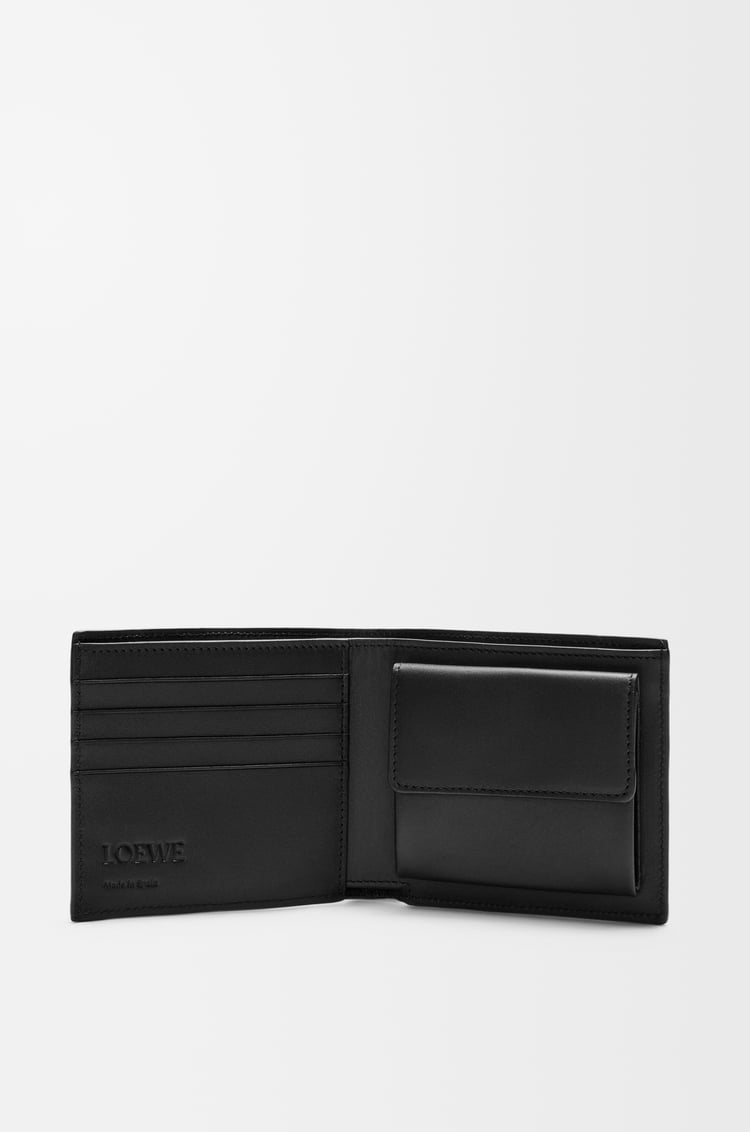 LOEWE Puzzle bifold coin wallet in classic calfskin Black