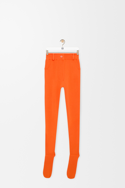 LOEWE Legging en mezcla de viscosa Naranja Claro