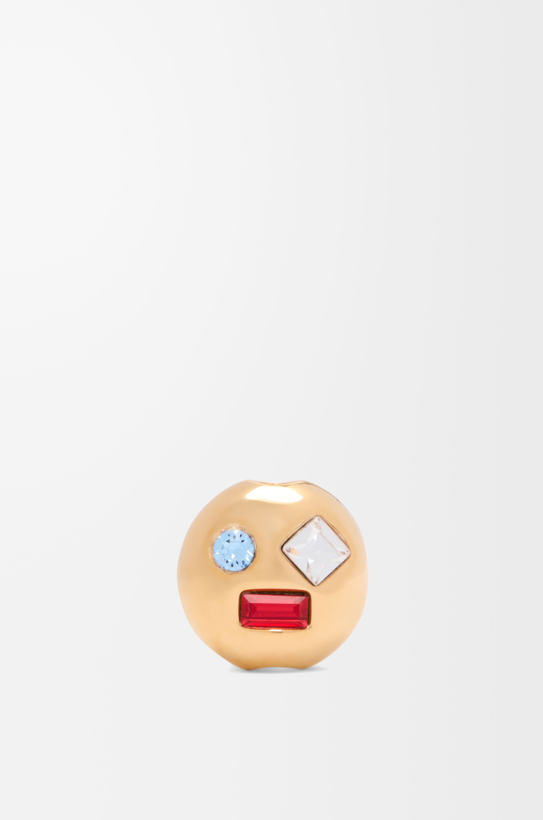 Acrobat Head in sterling silver and crystals Gold - LOEWE