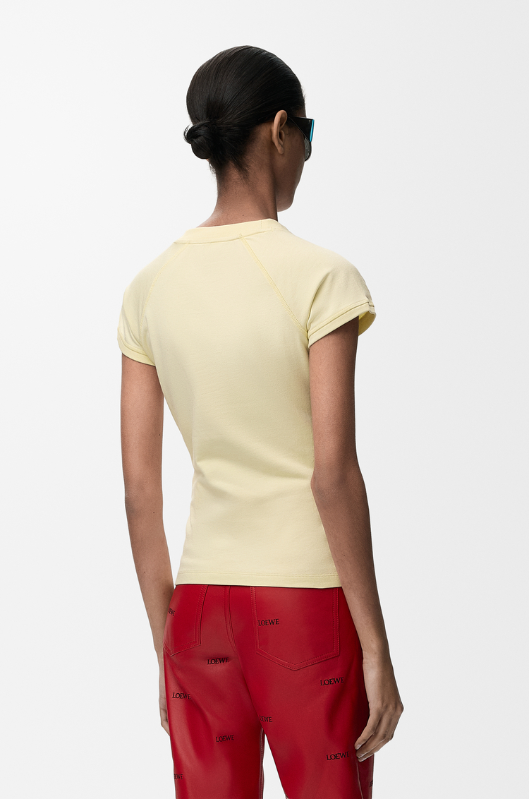 LOEWE Small fit T-shirt in cotton blend Light Yellow