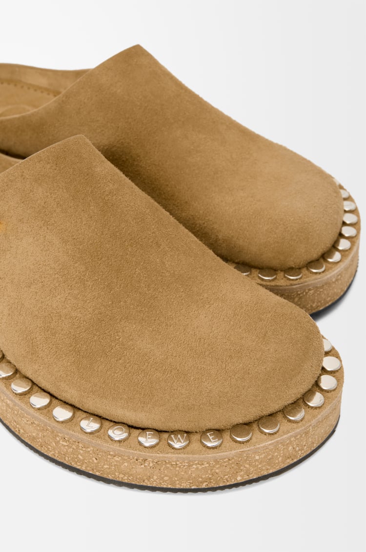 LOEWE リベット ミュール（カーフスエード） Medium Tabacco