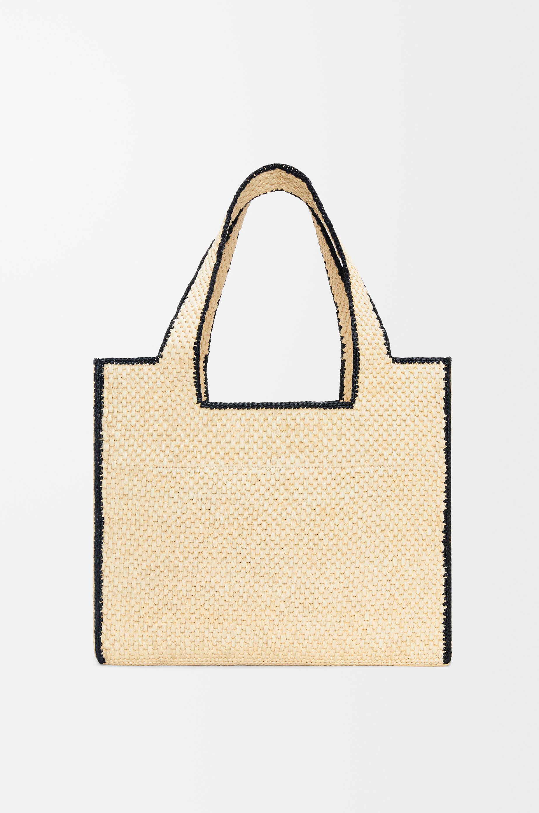 Large LOEWE Font Tote in raffia Natural LOEWE