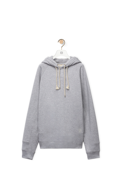LOEWE Loose fit hoodie in cotton Grey Melange