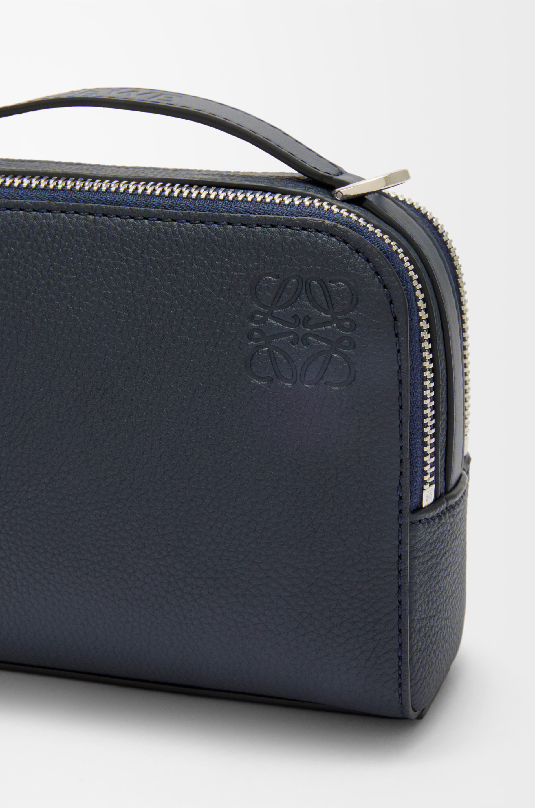 Mini crossbody camera bag in soft grained calfskin Blue - LOEWE