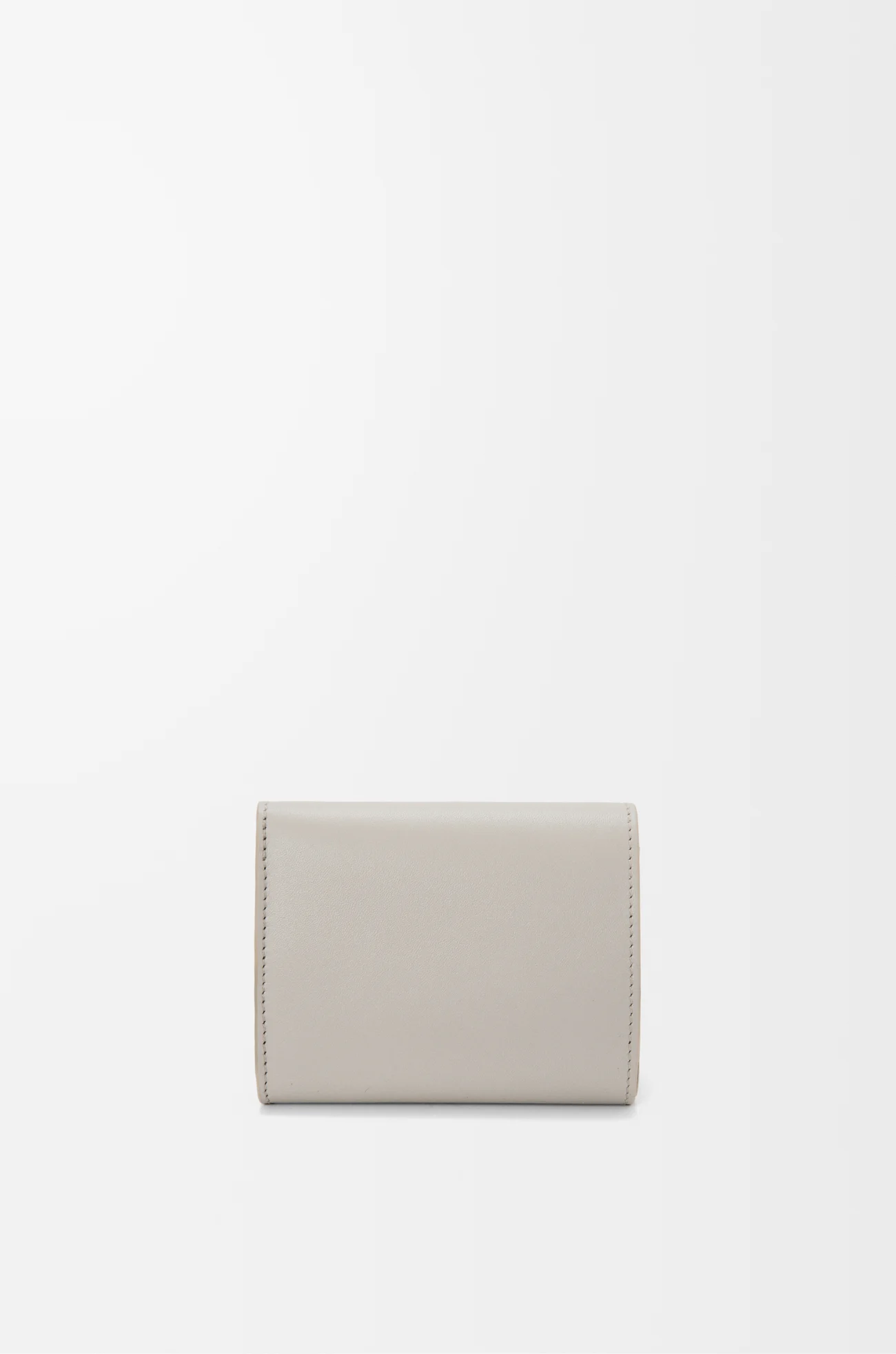 LOEWE Pebble trifold wallet in shiny nappa calfskin Shell Grey