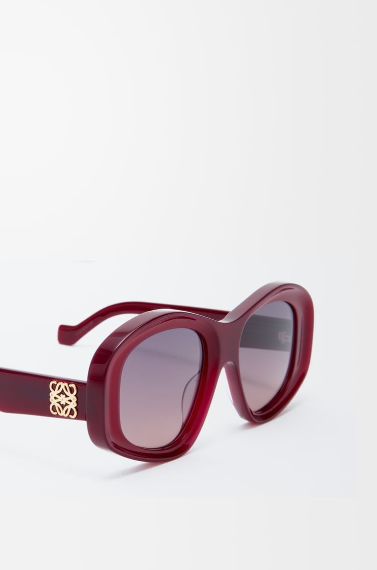 LOEWE 五角形太阳镜 牛奶勃艮第红
