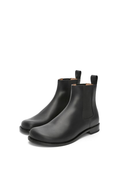 LOEWE Campo chelsea boot in waxed calfskin 黑色 plp_rd