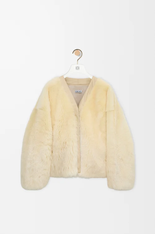 LOEWE Cárdigan en lana de oveja Amarillo Claro