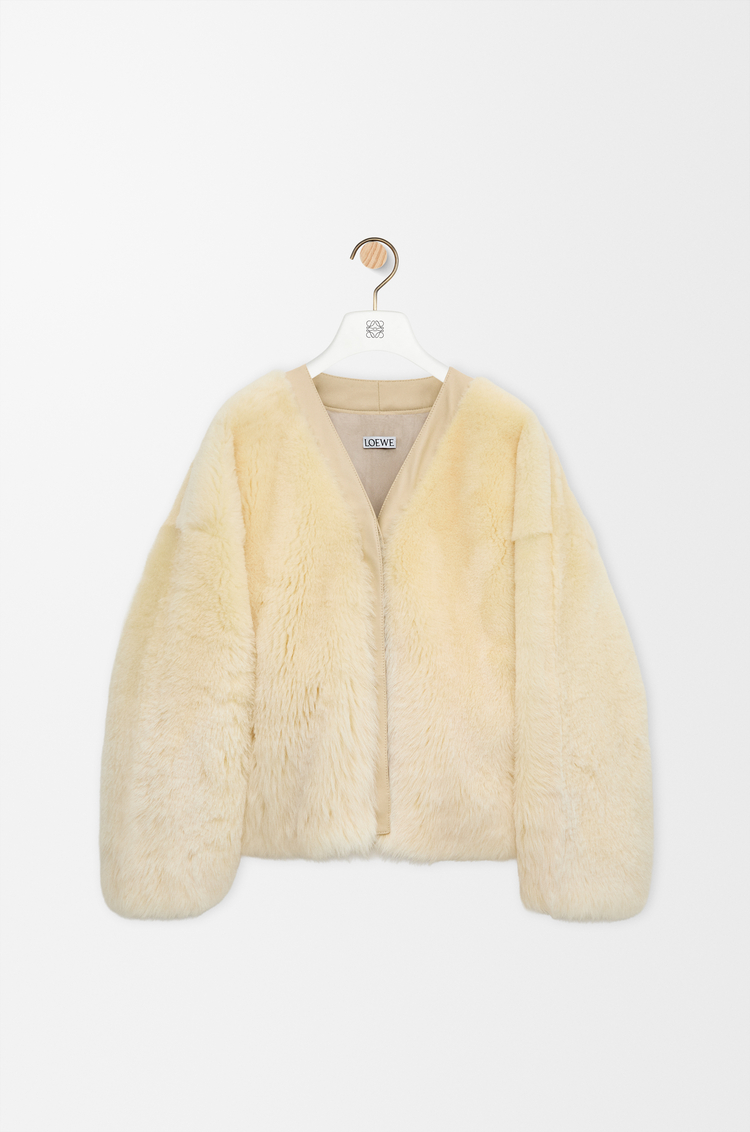 LOEWE Cárdigan en lana de oveja Amarillo Claro