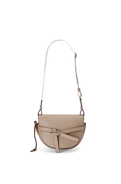 LOEWE Small Gate bag in soft calfskin and jacquard Sand plp_rd