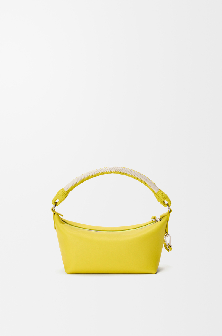 LOEWE Cala mini bag in mellow nappa lambskin Lemon/Soft White