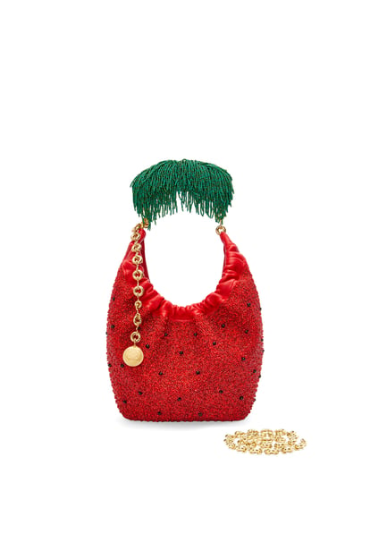 LOEWE Mini Squeeze bag in beaded leather 紅色 plp_rd