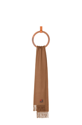 LOEWE Anagram scarf in cashmere Camel plp_rd