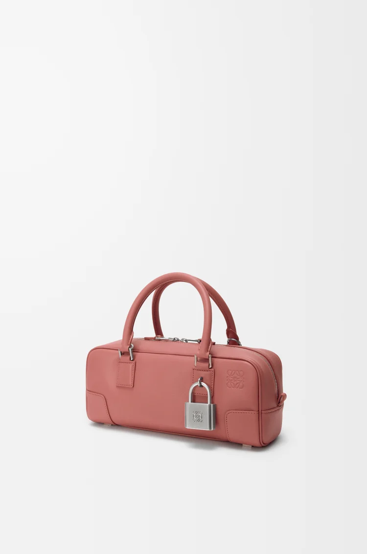 LOEWE 亮面牛皮革 Amazona 23 Cropped 手袋 胭脂色