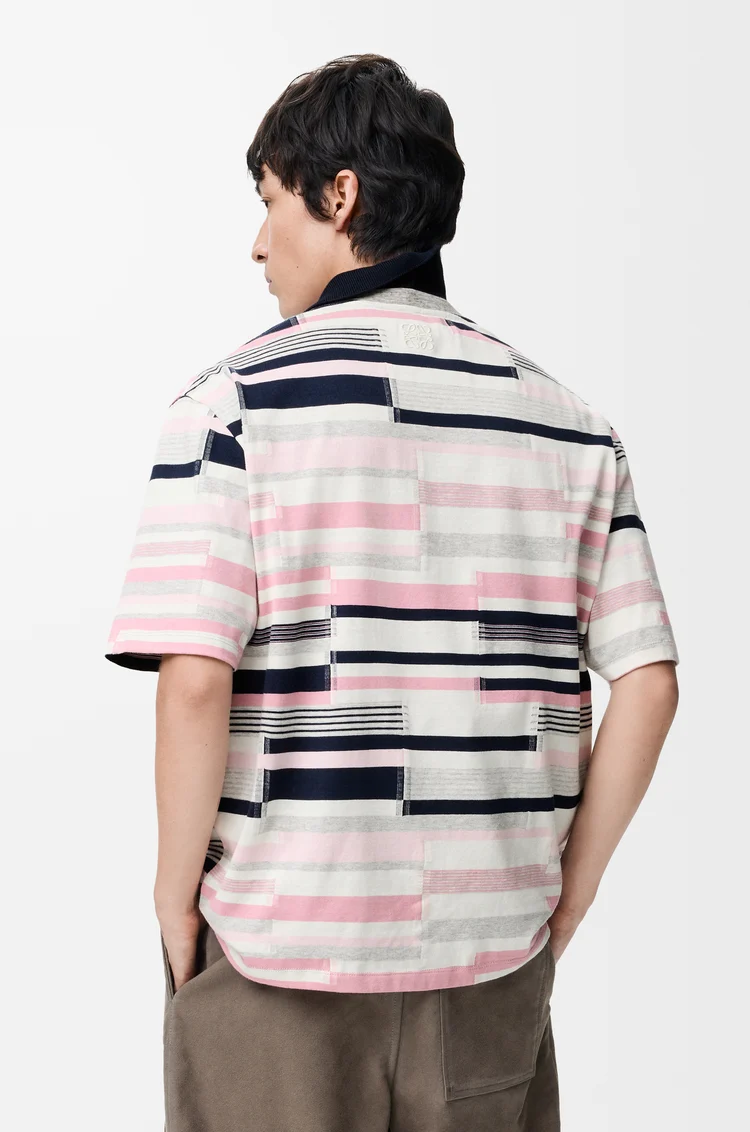 LOEWE 棉质宽松版型 T 恤 Pink/Ecru