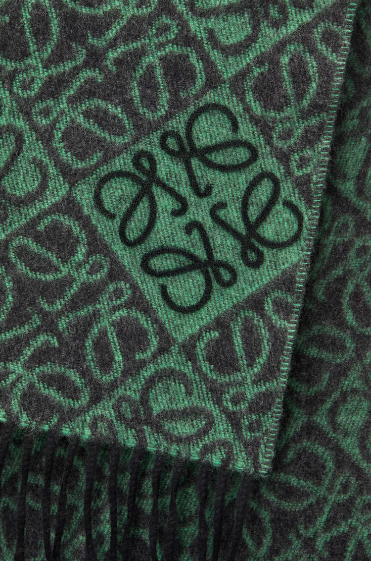 アナグラム スカーフ（ウール&カシミヤ） グリーン - LOEWE 