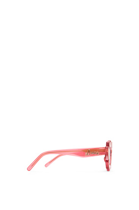 LOEWE Flower sunglasses in injected nylon Coral Pink plp_rd