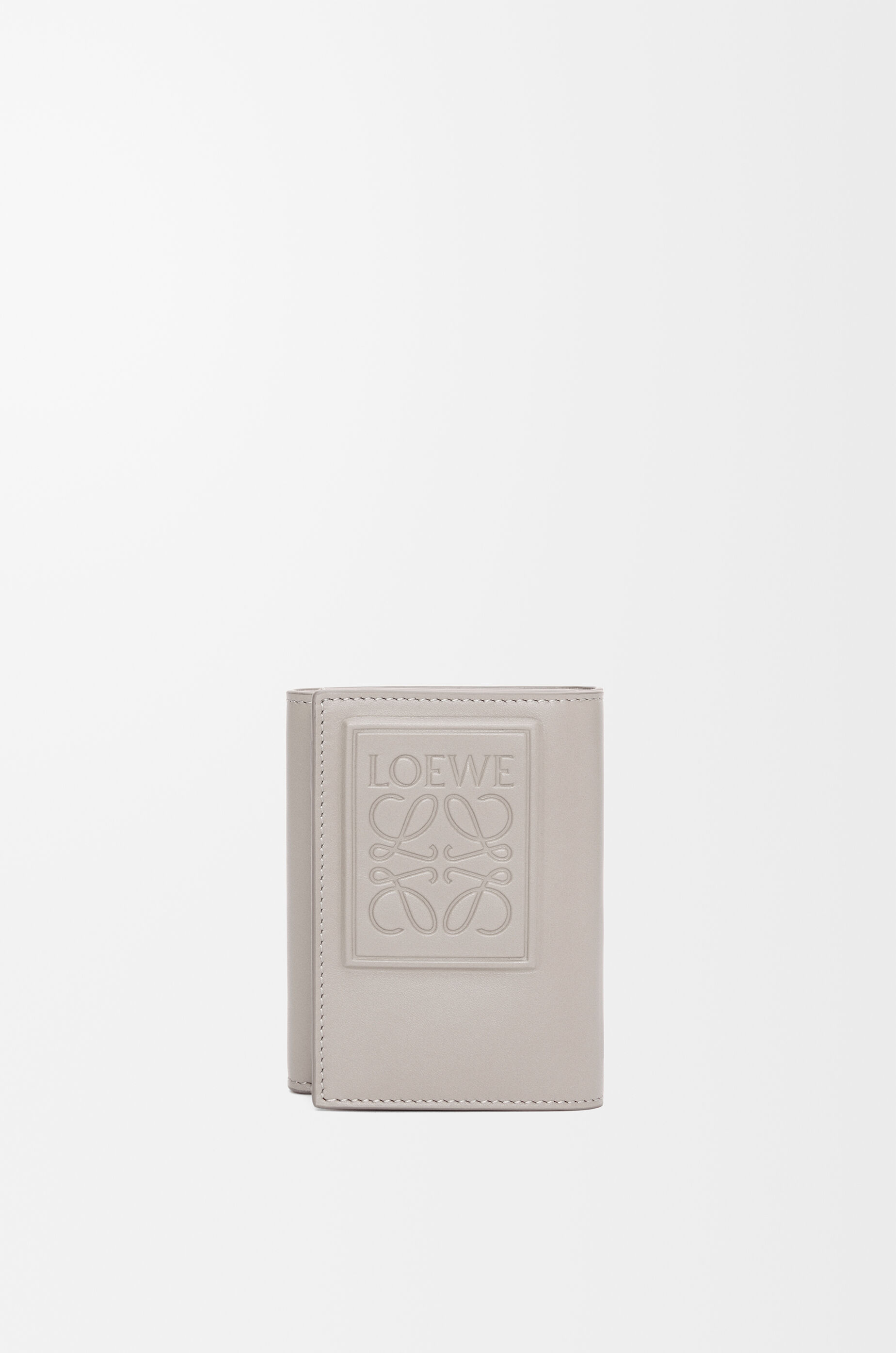 トライフォールド ウォレット（サテンカーフ） グレー - LOEWE