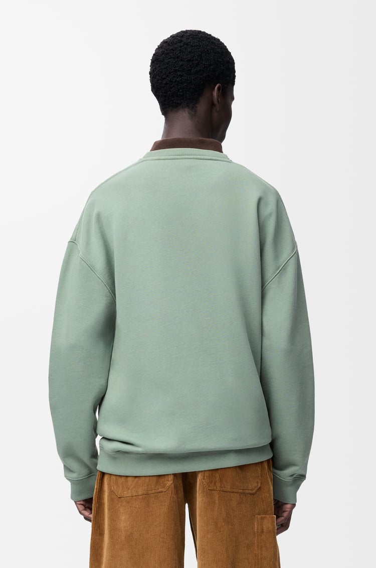 LOEWE Felpa Anagram in cotone Salvia