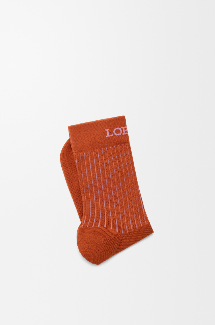 LOEWE Socks in cotton blend Dark Orange