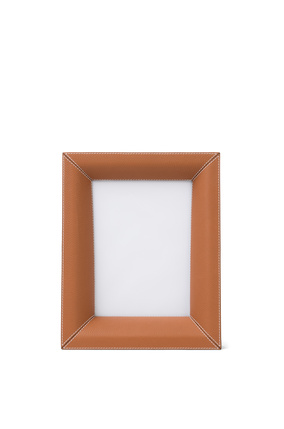 LOEWE Photo frame in grained calfskin Tan